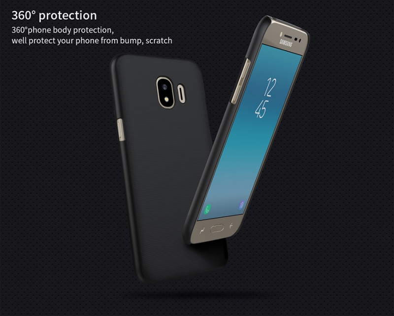 Ốp Lưng Samsung Galaxy J2 Pro Hiệu Nillkin Dạng Sần được làm bằng nhựa Polycarbonat có khả năng đàn hồi tốt, không bị giòn và khả năng chống trầy xước tốt trong nhưng va chạm.